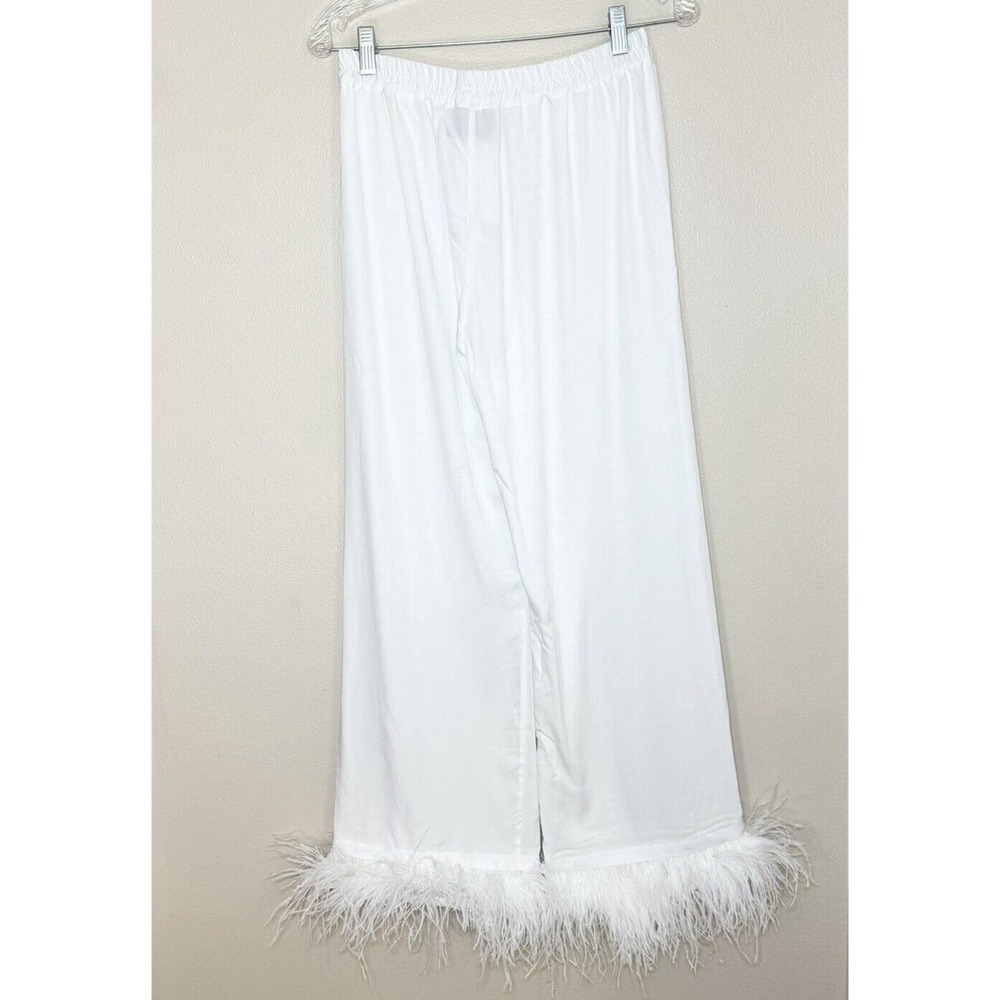 Sleeper Party Pajama Set With Real Feathers Feath… - image 3